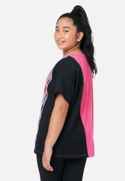 Adjmi J Sport Color Block Sports Graphic Tee Tops