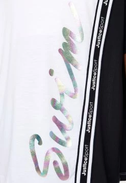 Adjmi J Sport Color Block Sports Graphic Tee Tops