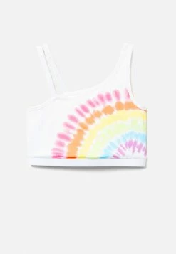 Adjmi Tie-Dye Asymmetrical Longline Bra