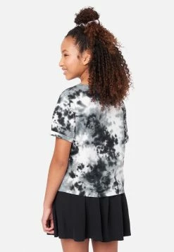 ADJMI Tie-Dye Oversized Tee With Scrunchie