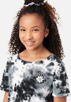 ADJMI Tie-Dye Oversized Tee With Scrunchie 13 ADJMI Tie-Dye Oversized Tee With Scrunchie