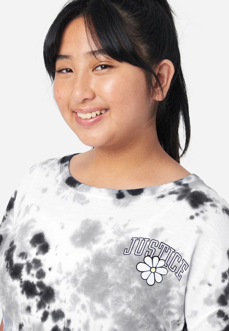 ADJMI Tie-Dye Oversized Tee With Scrunchie 10 ADJMI Tie-Dye Oversized Tee With Scrunchie