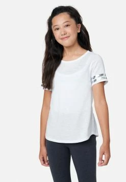 Adjmi Tops Sequin Stripe Scoop-Neck Tee
