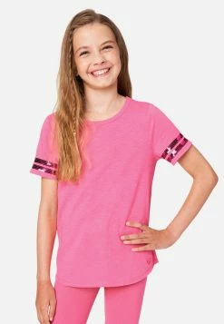 Adjmi Sequin Stripe Scoop-Neck Tee