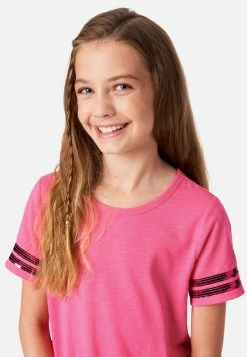 Adjmi Sequin Stripe Scoop-Neck Tee