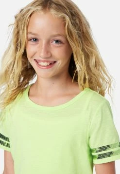 Adjmi Sequin Stripe Scoop-Neck Tee Tops