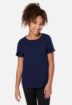 Adjmi Sequin Stripe Scoop-Neck Tee