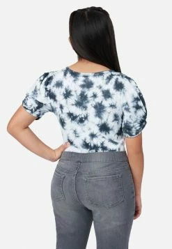 Adjmi Patterned Puff Sleeve Bodysuit