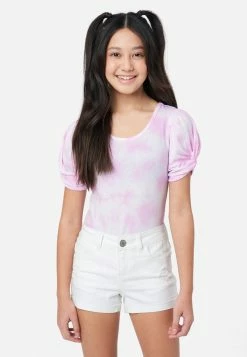 Adjmi Patterned Puff Sleeve Bodysuit