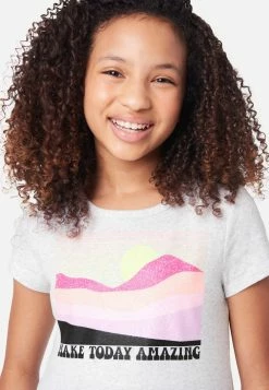 Adjmi Tops Graphic Scoop Neck Tee