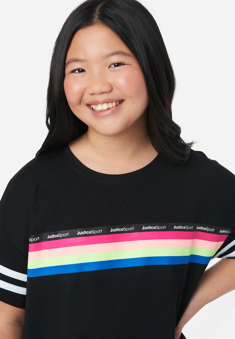 Adjmi J Sport Stripe Crewneck Tee Tops 6 Adjmi J Sport Stripe Crewneck Tee Tops