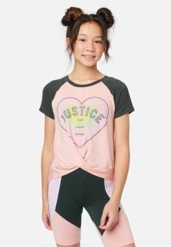 Adjmi Tops Collection X By Justice Graphic Twist-Front Tee