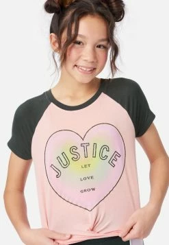 Adjmi Tops Collection X By Justice Graphic Twist-Front Tee