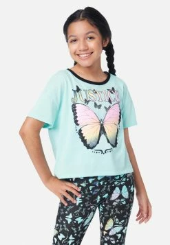 Adjmi Tops Graphic Crop Ringer Tee