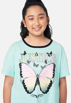 Adjmi Tops Graphic Crop Ringer Tee