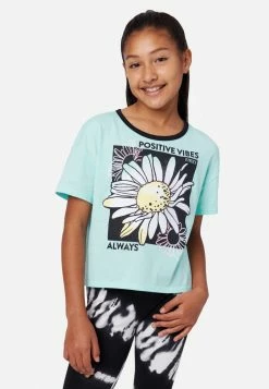 Adjmi Graphic Crop Ringer Tee Tops