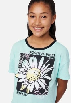 Adjmi Graphic Crop Ringer Tee Tops