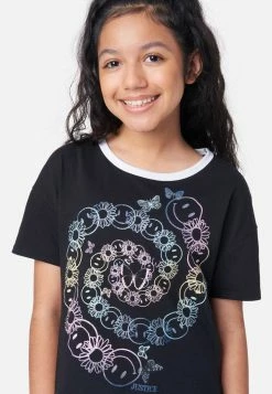 Adjmi Tops Graphic Crop Ringer Tee