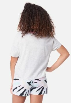 Adjmi Graphic Crop Ringer Tee Tops