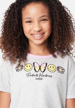 Adjmi Graphic Crop Ringer Tee Tops