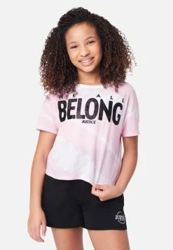 Adjmi Tops Graphic Crop Ringer Tee