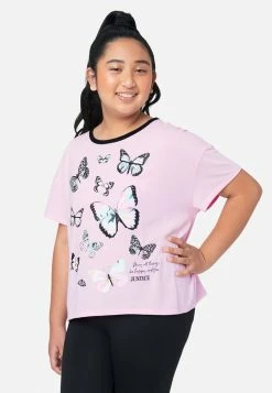 Adjmi Graphic Crop Ringer Tee