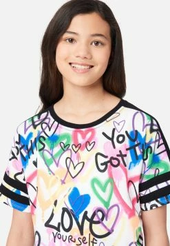 Adjmi Patterned Short Sleeve Tee Tops