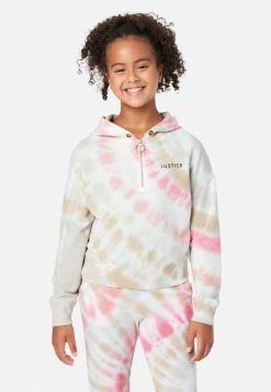 Adjmi Collection X By Justice Patterned Zip-Up Hoodie Tops