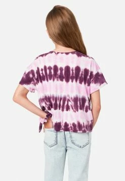 Adjmi Tie-Dye Tie-Front Tee & Hair Tie Tops