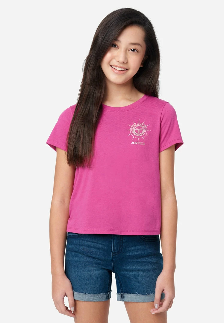 Adjmi Graphic Crop Tee Tops 3 Adjmi Graphic Crop Tee Tops