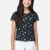 Adjmi Tops Patterned Button-Up Tee 1 Adjmi Tops Patterned Button-Up Tee