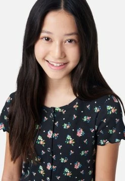 Adjmi Tops Patterned Button-Up Tee