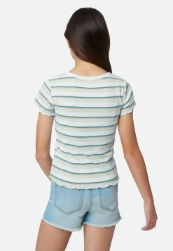 Adjmi Tops Patterned Button-Up Tee