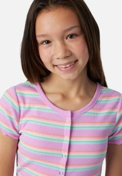 Adjmi Patterned Button-Up Tee Tops 14 Adjmi Patterned Button-Up Tee Tops