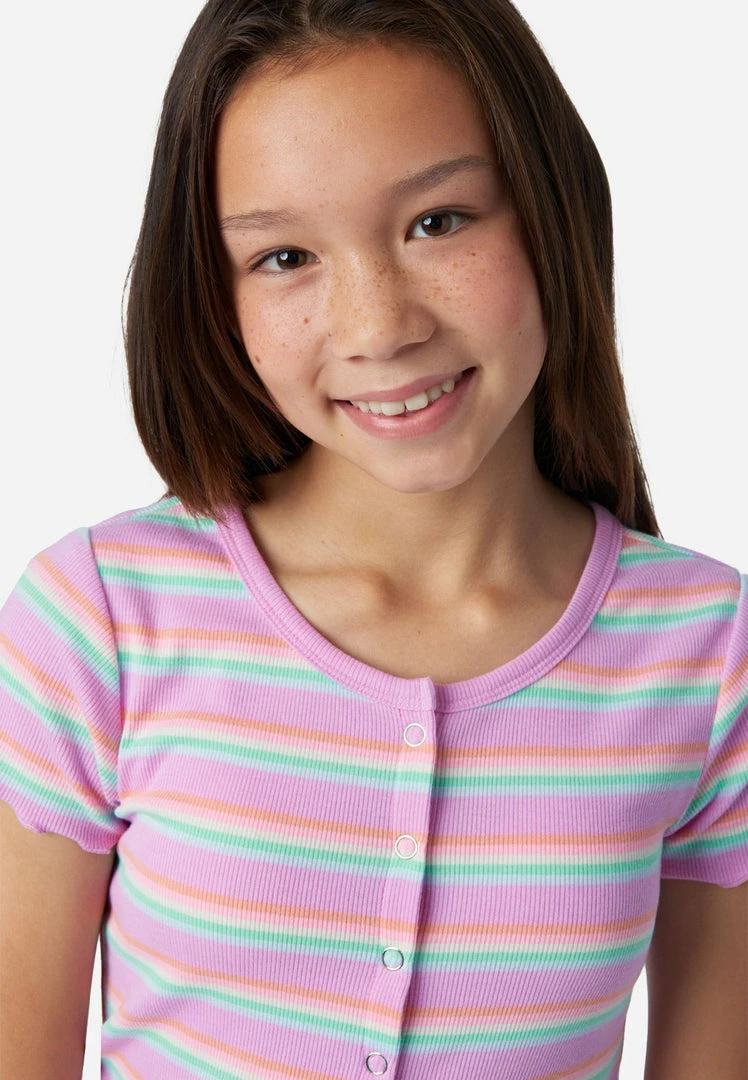 Adjmi Patterned Button-Up Tee Tops 8 Adjmi Patterned Button-Up Tee Tops