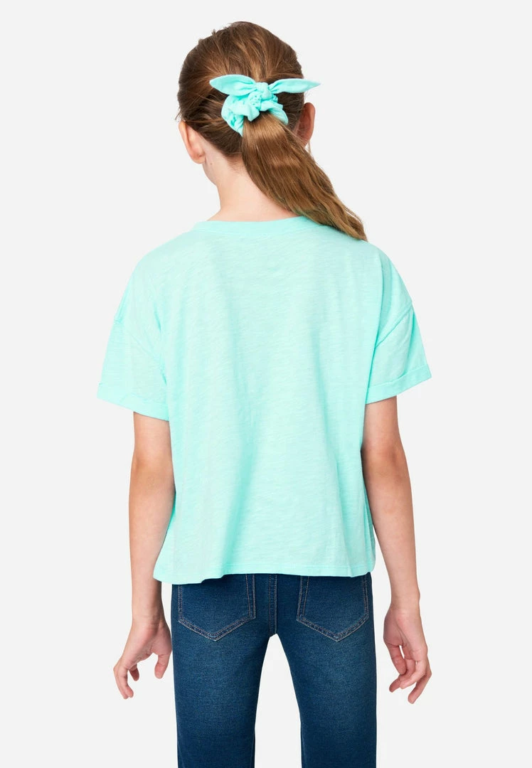 Adjmi Graphic Tie-Front Tee & Hair Tie Tops 4 Adjmi Graphic Tie-Front Tee & Hair Tie Tops