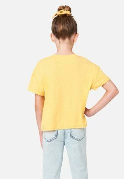 Adjmi Tops Graphic Tie-Front Tee & Hair Tie