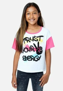 Adjmi Graphic Scoop Neck Tee Tops