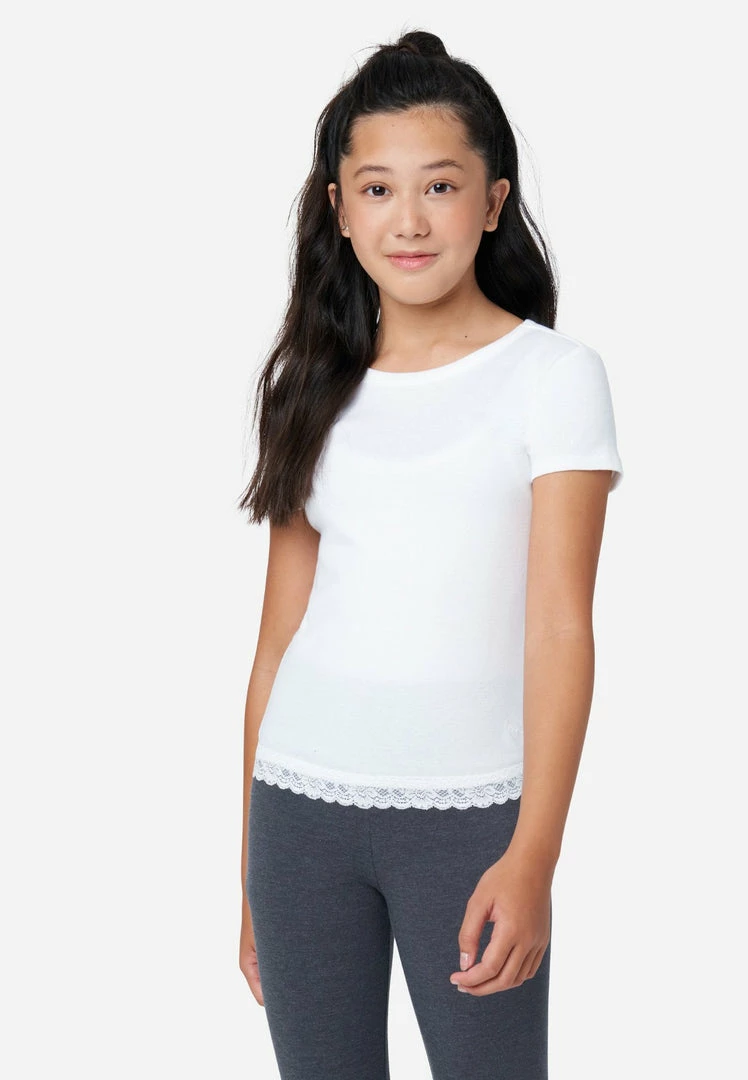 Adjmi Lace-Trim Scoop Neck Tee Tops 3 Adjmi Lace-Trim Scoop Neck Tee Tops