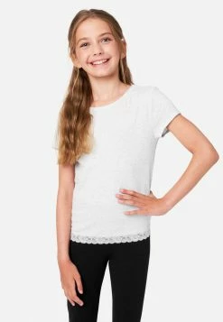 Adjmi Lace-Trim Scoop Neck Tee Tops