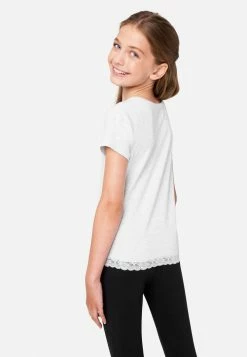 Adjmi Lace-Trim Scoop Neck Tee Tops