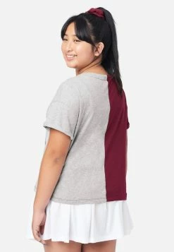 ADJMI Split Graphic Oversized SS Tee- Branded W. Scrunchy