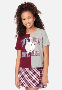 ADJMI Split Graphic Oversized SS Tee- Branded W. Scrunchy