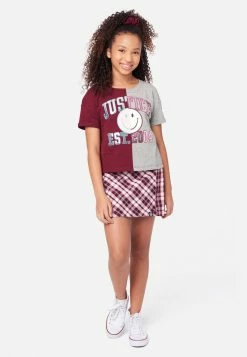 ADJMI Split Graphic Oversized SS Tee- Branded W. Scrunchy