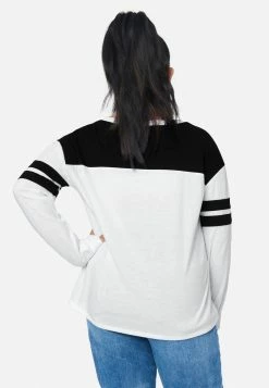 Adjmi Color Block Scoop Neck Tee Tops