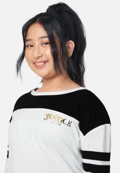 Adjmi Color Block Scoop Neck Tee Tops