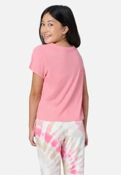 Adjmi Tops Graphic Cross-Front Tee