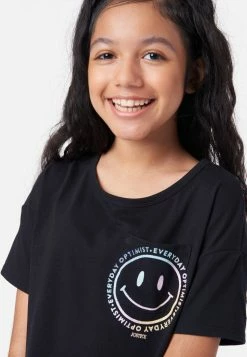 Adjmi Tops Graphic Crop Tee