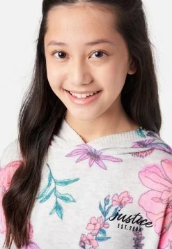 Adjmi Patterned Hacci Hoodie Tops