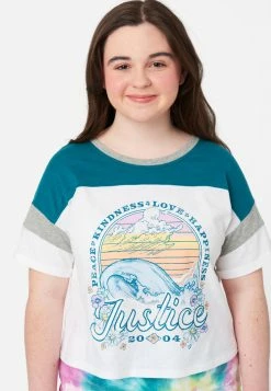 Adjmi Tops Color Block Graphic Tee